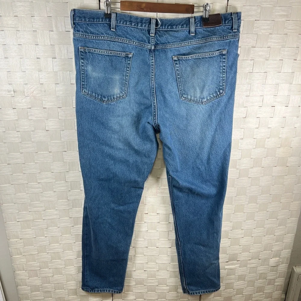 Vtg‎ LL Bean Classic Fit Jeans Mens 44x34 Blue Denim Straight Leg Casual Pants